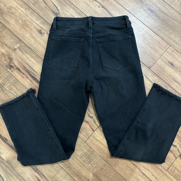 Buckle - Willow & Root -  The Mom Jean Straight Leg Raw Hem Black Size 26 - Picture 3 of 11